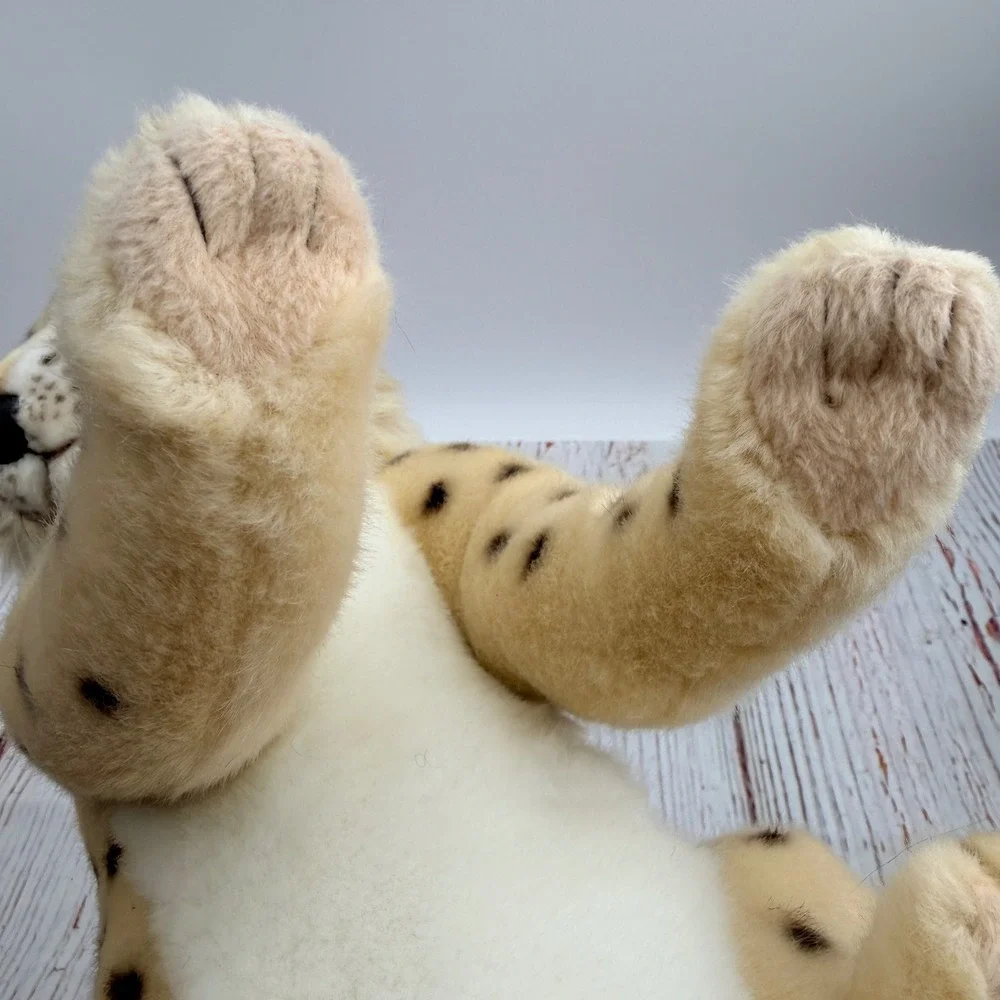 Hansa Creation Cheetah Cub Plush Realistic Spotted Sitting Stuffed Animal Read *